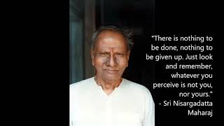 Sri Nisargadatta Maharaj  an quotI Am Thatquot Meditation 4  Advaita  Vedanta [upl. by Oemac]