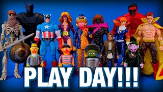 Play Day Custom Marvel Legends and Star Wars 3D Prints and Paints Sesame Street 022725 [upl. by Zoubek]