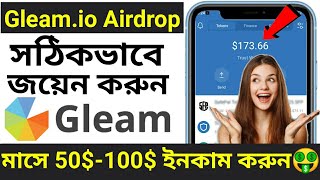 How to join gleamio airdrop  Complete All Social Media Task gleamio airdrop TakaincomeYT [upl. by Drannek]