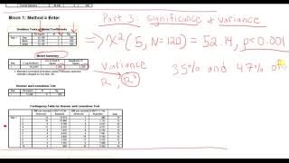 Binary Logistic Regression Part 3  Interpreting output model significance and variance [upl. by Leirda]