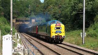 55009 Alycidon at 95mph with The Capital Deltic Reprise  290723 [upl. by Subak844]