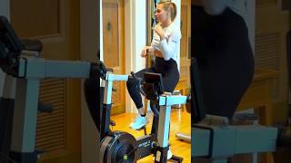 Dayana Yastremska enjoying music while working out 🎶 [upl. by Irollam272]