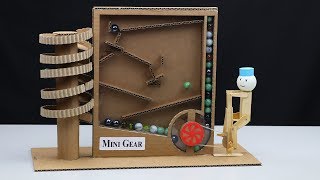 How to Make Marble Run Machine from Cardboard [upl. by Nich]