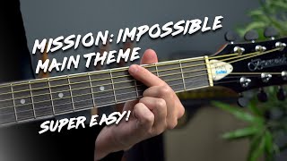 Mission Impossible Theme Guitar Tutorial Easy to impossible [upl. by Colfin96]