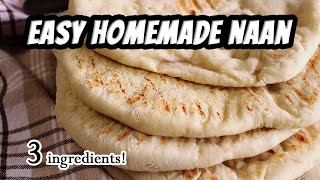 EASY VEGAN NAAN only 3 ingredients  Marys Test Kitchen [upl. by Theodora]