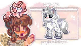 ✮⋆ 🐈Pony Town⋆˙ ∘₊✧─Cute Cat Tutorial─✧₊∘ ⋆˙ by szha ⋆˙ [upl. by Inaflahk594]