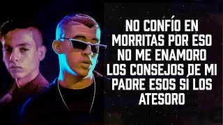 Letra  Soy El Diablo Remix  Bad Bunny x Natanael Cano [upl. by Hailahk]