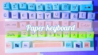 DIY paper keyboard  How to make keyboard with paper  cardboardkeyboard [upl. by Narud690]