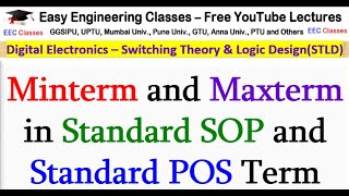 Minterm and Maxterm in Standard SOP and Standard POS Term  Digital Electronics Lectures [upl. by Fuchs]