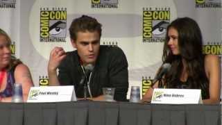 EW The Vampire Diaries Live Interview Comic Con 2012 [upl. by Haroved395]