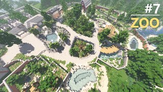 Constructing A City 7 Zoo Minecraft Timelapse [upl. by Aliehs]