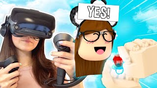 Asking Strangers To MARRY ME Roblox VR FACECAM [upl. by Lacie104]