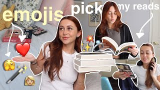 emojis pick the books i read 😎💫🪄 reading vlog [upl. by Alaik]