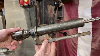 Drill Press Spindle and Chuck Disassembly [upl. by Yhtak]