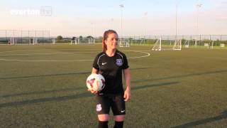 Everton Ladies Skill School  Michelle Hinnigan [upl. by Jenei495]