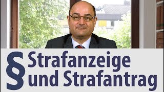 Strafanzeige und Strafantrag  Anwalt  Heidelberg [upl. by Airdnua]