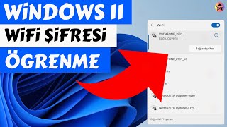 Windows 11 WiFi Şifresi Öğrenme ÇOK BASİT 3 Yöntem [upl. by Kovar]