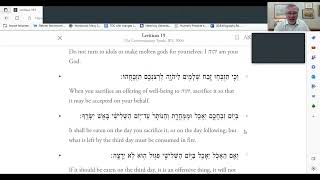 Kedoshim Leviticus 1912027 The Holy and the Profane [upl. by Odnumde597]