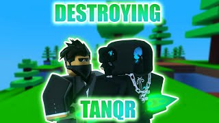 So I beat Tanqr in Roblox BedWars [upl. by Aniral273]