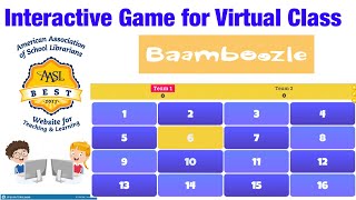 Using Bamboozle in virtual classInteractive Game for Online Class [upl. by Noreht79]