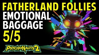 Fatherland Follies All Emotional Baggage amp Tags Locations  Psychonauts 2 Collectibles Guide [upl. by Anirda662]