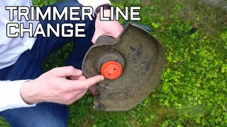 Old Black  Decker Grass Trimmer Line Replace [upl. by Eilagam]