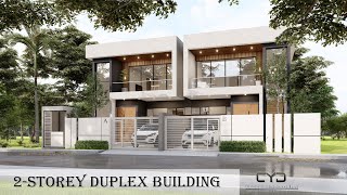 Project 45 2STOREY DUPLEX MODERN HOUSE  15x21m LOT  House Tour  HOUSE DESIGN [upl. by Irovi564]