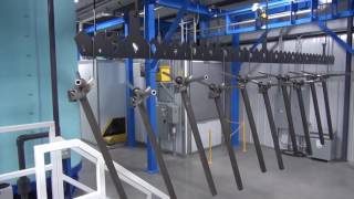 Powder Coating System  Fully Automated and Custom [upl. by Ahseinek]