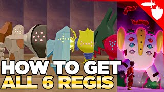 How to Get all 6 Regis in the Crown Tundra Regidrago Regieleki Regigigas Pokemon Sword Shield DLC [upl. by Einatirb544]