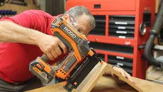 RIDGID HyperDrive Brushless Brad Nailer R09890B Review [upl. by Raul]