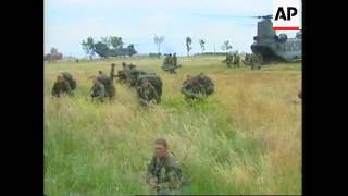 KOSOVO BRITISH PARATROOPERS ARRIVE IN PRISTINA [upl. by Nodnrb]