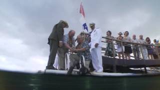 Interment of Joseph Langdell at the USS Arizona Pearl Harbor [upl. by Calhoun]