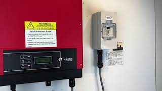 GoodWe Solar Inverter No Utility Message [upl. by Aryad685]