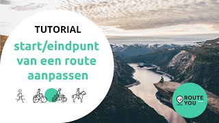 Startpunt en eindpunt van een route aanpassen [upl. by Almire]