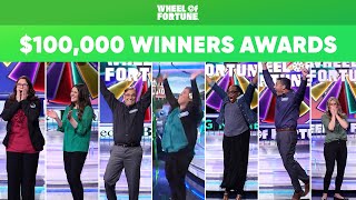 The Most 100000 Winners Ever  Wheel of Fortune [upl. by Jary273]