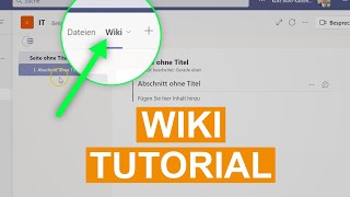 📖 Microsoft Teams Wiki Tutorial [upl. by Aitetel]