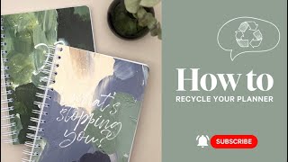 Personal Planner How to recycle your planner [upl. by Moria615]