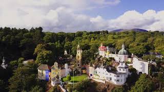 Portmeirion Village  A Birds Eye View [upl. by Lorry]