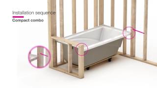 MAAX ModulR — Combo shower and bathtub installation [upl. by Nofpets]