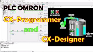 CXProgrammer and CXDesigner HMI PLC Omron Tutorial [upl. by Drawyeh765]