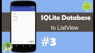 SQLite Database to ListView  Part 3 View Data  Android Studio Tutorial [upl. by Song36]