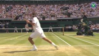 Nadal v Federer Classic Wimbledon Rally [upl. by Laurie]