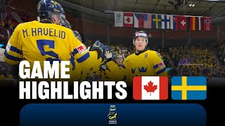 Highlights Canada vs Sweden  2024 WorldJuniors [upl. by Nawuq927]