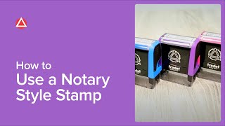 How To Use A Notary Style Stamp [upl. by Wolk]