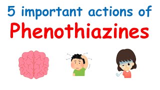 5 important actions of Phenothiazines [upl. by Swee]