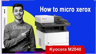 how to micro xerox [upl. by Navak]