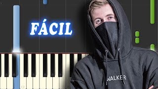 Faded  Alan Walker  FACIL  Piano Tutorial [upl. by Rafaelof]