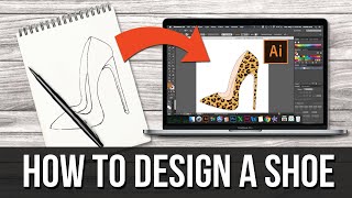 How to design a shoe using Adobe Illustratorthe correct way [upl. by Galateah]