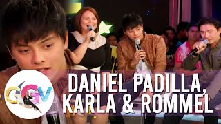 Daniel Karla and Rommel sing quotAkoy Sayo at Ikay Akin Lamangquot  GGV [upl. by Nahtonoj874]