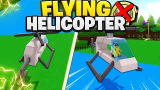 TUTORIAL How to make a WORKING HELICOPTER in Build a Boat  ROBLOX [upl. by Hayilaa788]